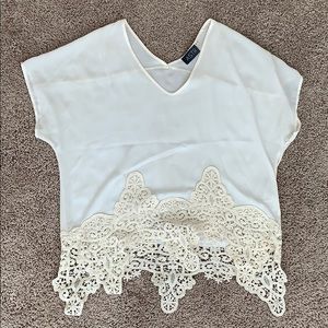White lace blouse